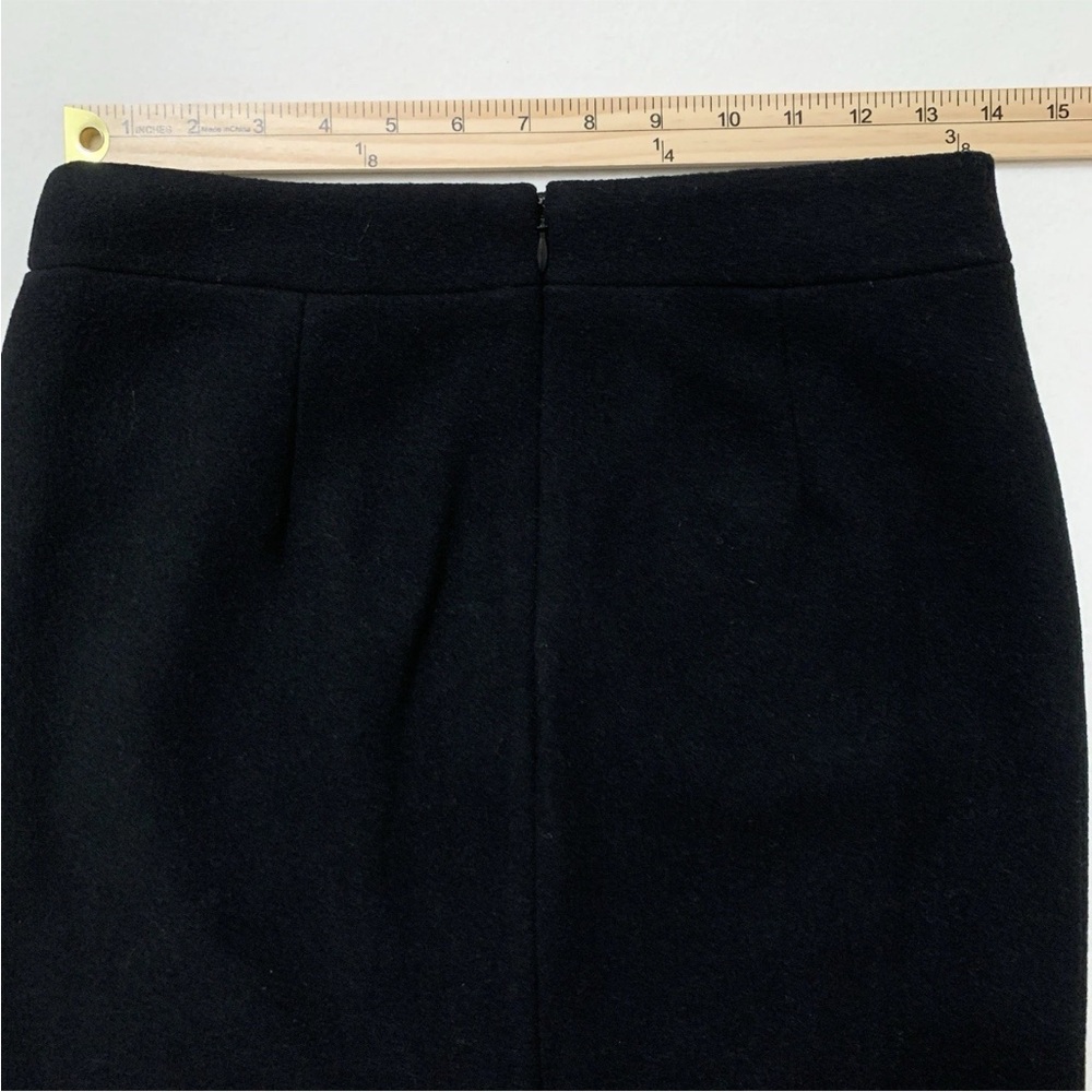 NWT J.Crew Mercantile Womens Pencil Skirt Lined Back zip Wool Blend Black Size 0 - Picture 11 of 16